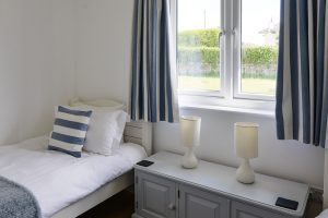 View from window in bedroom 4 twin room at Beachcombers