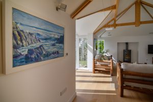 Lounge at Beachcombers with feature oak beams