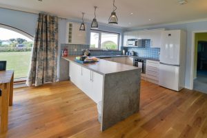 Well equipped kitchen at Bosporthennis