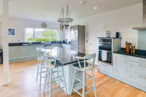 Well equipped, open plan kitchen at Curlews