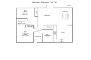 Floor Plan at Apartment 5 Greenwaves
