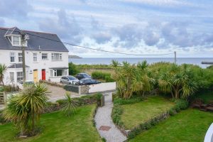 Sea views of Trevone bay from Apartment 5 Greenwaves