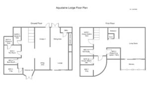 Floor Plan at Aquataine Lodge