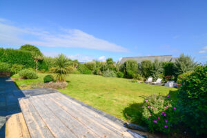 Large grassed garden area at rear of Blue Seas