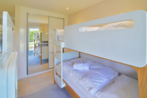 Two single bunk beds at Blue Seas