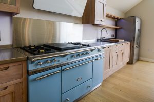 Large range cooker in well equipped kitchen at Blue Seas