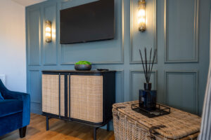 TV and decor at Penjerrick