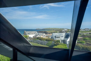 Sea views from the first floor at Morvoren