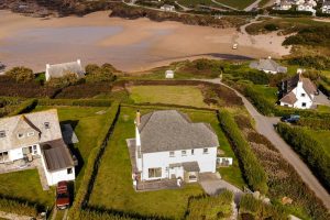 Aerial view of South Corner and the the beach