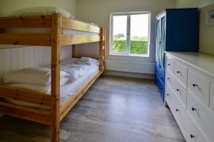 Bunk bed room at Gortheren with ample storage