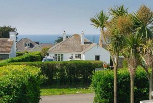 Sea views from the front garden at Gortheren