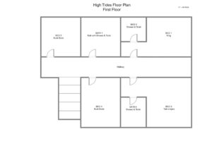 Floor plan of High Tides first floor