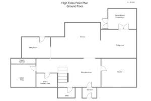 Floor plan of High Tides ground floor