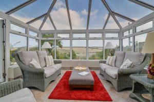 Conservatory at High Tides with far stretching rural views