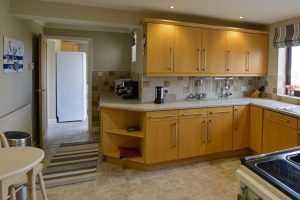 Well equipped kitchen at High Tides with plenty of storage