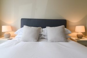 Ground floor King sized bedroom at High Tides