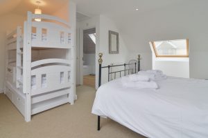 First floor King sized bedroom with optional bunk bed and ensuite at Highview.