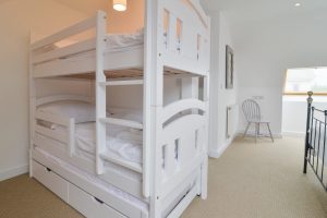 Optional bunk beds in Bedroom 1 on the first floor. These are only made up if requested