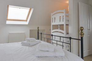 First floor king ensuite bedroom with additional bunk bed at Highview which are only made up if requested