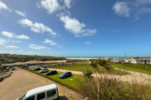 Sea views from first floor of Aquataine Lodge