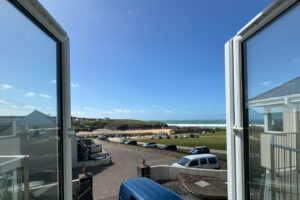 Sea Views from first floor window at Aquataine Lodge