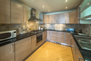 Fully equipped kitchen at Apartment 5 Greenwaves