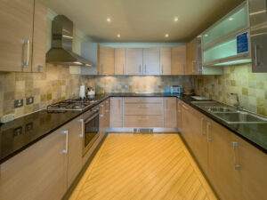 Fully equipped kitchen at Apartment 5 Greenwaves