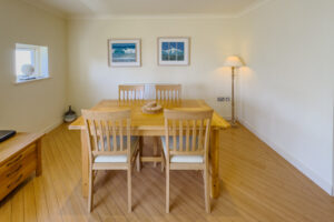 Dining area for four at Apartment 5 Greenwaves