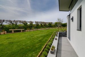 Grassed garden to the rear of Morvoren