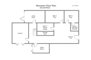 Morvoren floor plan of the ground floor