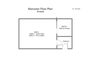Morvoren annexe floor plan