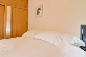 King ensuite bedroom on the ground floor at Morvoren