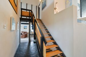 Staircase leading to the first floor at Morvoren