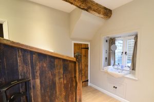 Separate sink in bathroom at Pensile House Cottage
