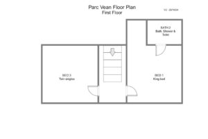First floor plan at Parc Vean