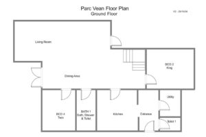 Ground floor plan at Parc Vean