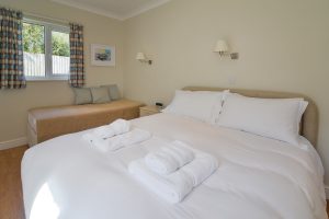 King bedroom on the ground floor at Parc Vean