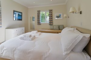 King bedroom on the ground floor at Parc Vean