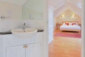 Picture into master king bedroom on the first floor from the ensuite at Parc Vean