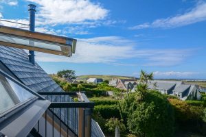 Views from first floor Velux windows at Pendoric