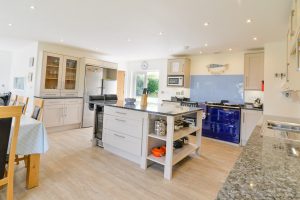 Kitchen island at Pendoric