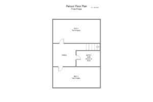 Penpor floor plan of the first floor