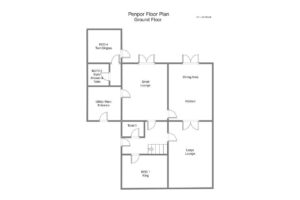 Penpor floor plan of the ground floor