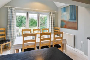 Dining area on the ground floor at Penpor