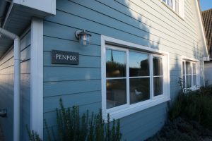 House name sign on the front of Penpor