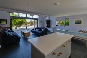 Views from the kitchen towards the lounge at Ridgegrove