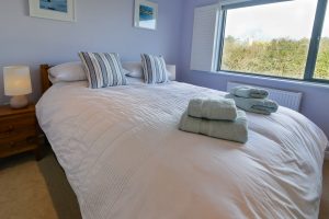 King sized bedroom on the ground floor at Ridgegrove