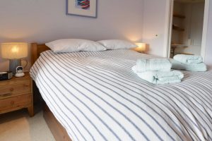 King sized bedroom on the ground floor at Ridgegrove with en suite