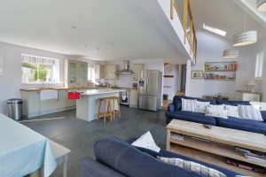 Open plan living area on the first floor at Ridgegrove