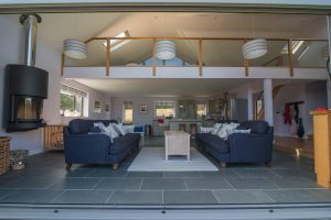 Open plan living area on the first floor at Ridgegrove